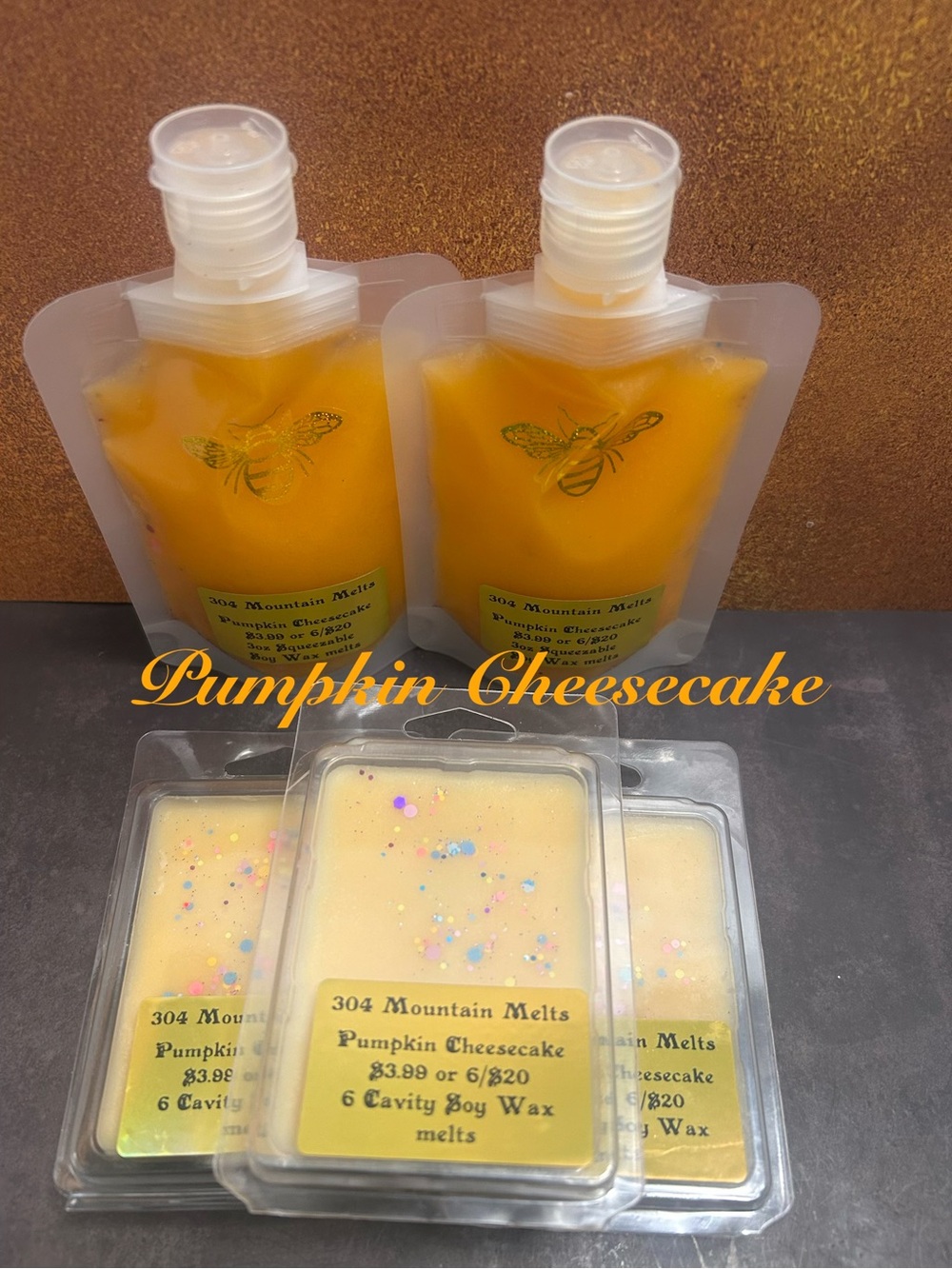 Triple Scented Wax Melts and squeezable wax melts